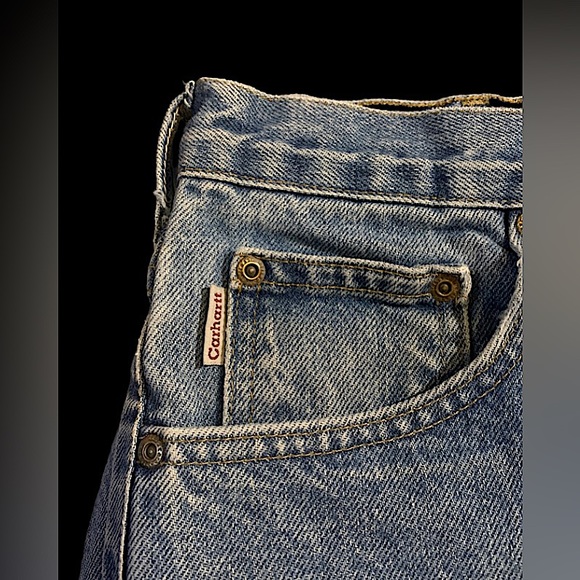 Carhartt Jeans Men’s 42x34 Blue Jeans Relaxed Fit Straight Leg - Picture 5 of 6